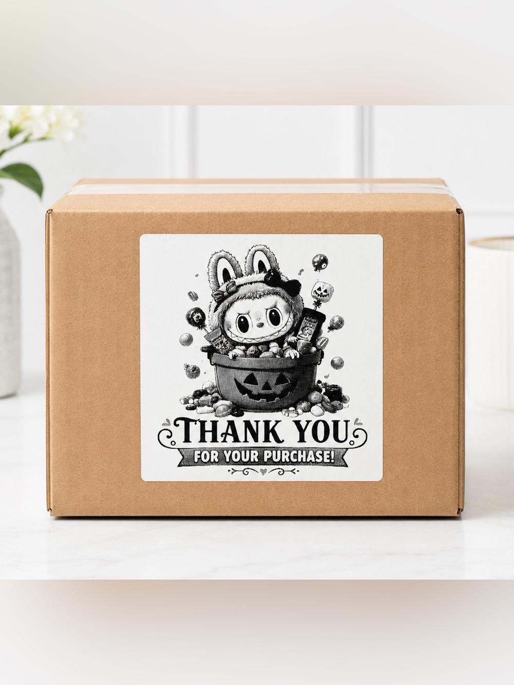 Halloween Thank You Stickers-100ct